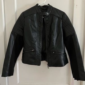 NY&CO Faux Leather Moto Jacket